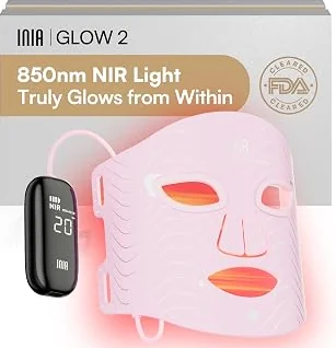 Best Seller INIA Red Light Therapy Mask for Face, 850nm NIR, Red/Blue LED Light 4 Modes | CoolCnCn.Com