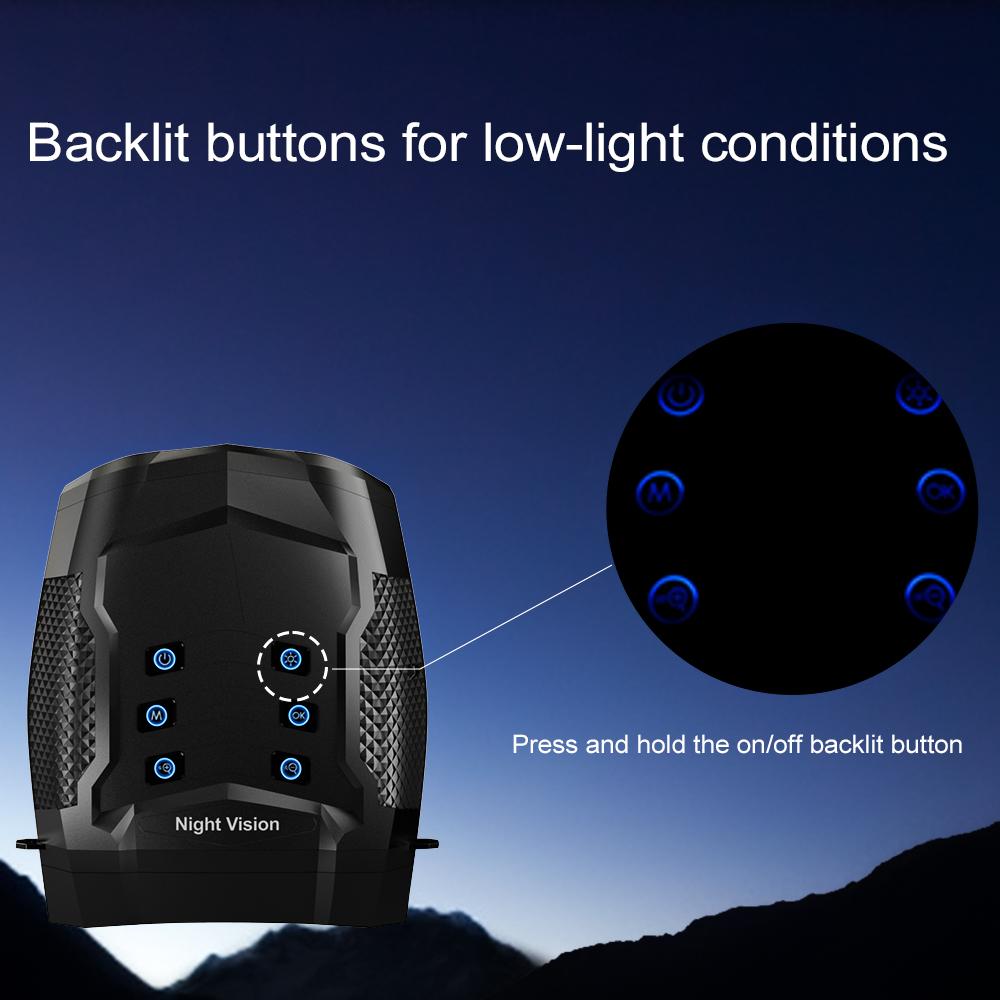 Night Vision Goggles Digital Night Vision Binoculars 4K HD Video & 40MP Image USB-C Charge Telescope for Hunting Camping Travel