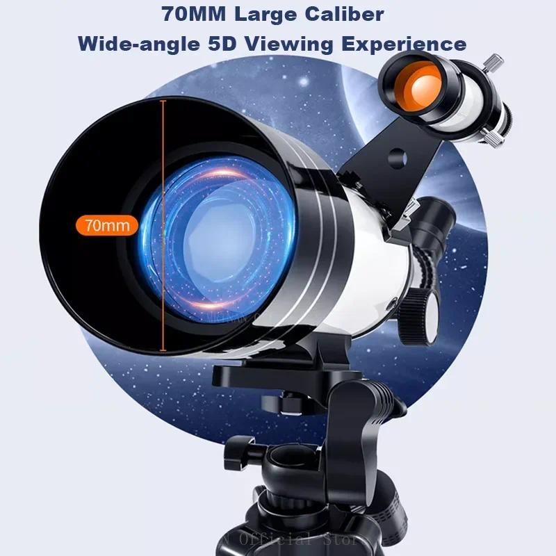 Expert Review: Is 150X Zoom HD Professional Astronomical Telescope 70mm Aperture Refractor Powerful Monocular Long Range Space Moon Worth the Investment?