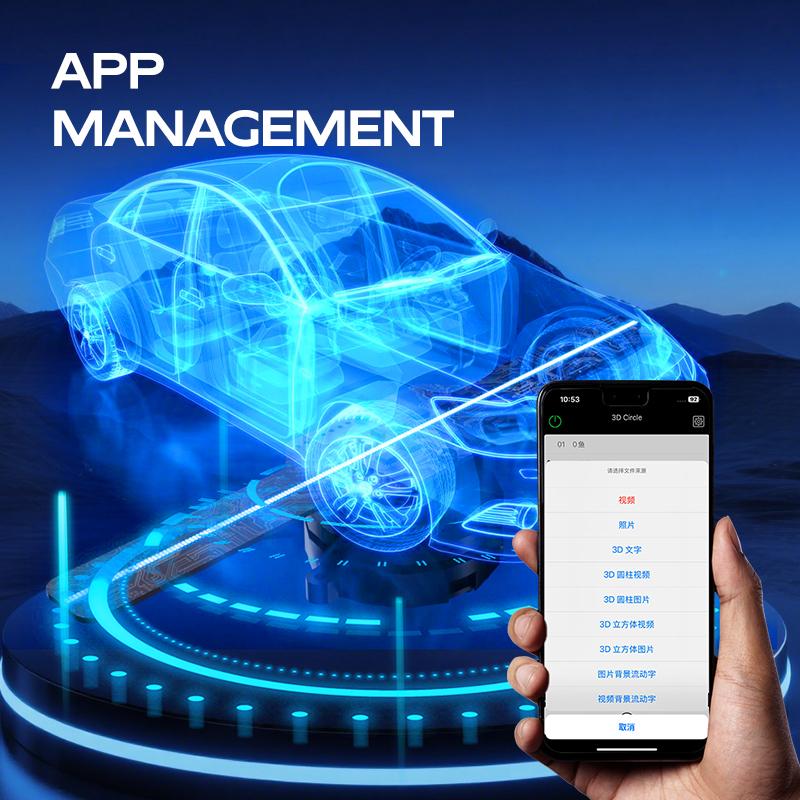 New 3D hologram fan projector desk display custom logo products  transparent led display