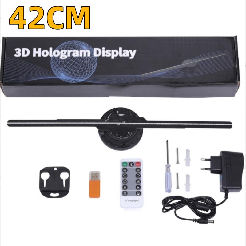 3D Hologram Fan 224 LED Light Beads 380*720P High Resolution 3D Advertising Player for Business Store Shop Bar