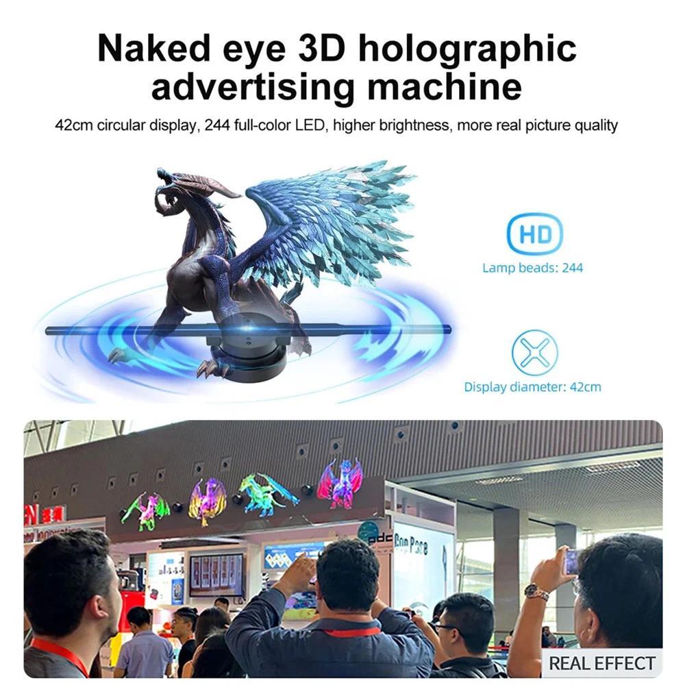 How 3D Hologram Fan 42CM WiFi 3D Holographic Projector Advertising Display Light HD Holographic Projector for Stores Bars Party Xmas Can Transform Your Daily Routine