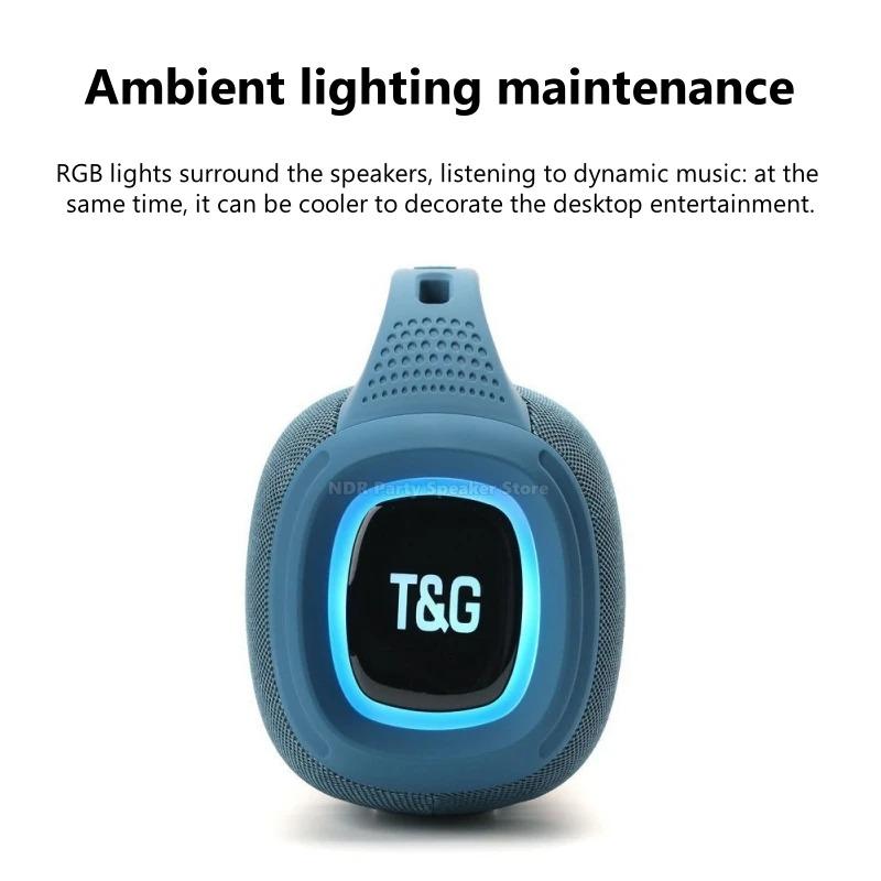 TG-674 Portable Subwoofer Bluetooth Speaker Wireless Speaker Large Battery support FM RadioWith RGB Light TG Speakers and TWS