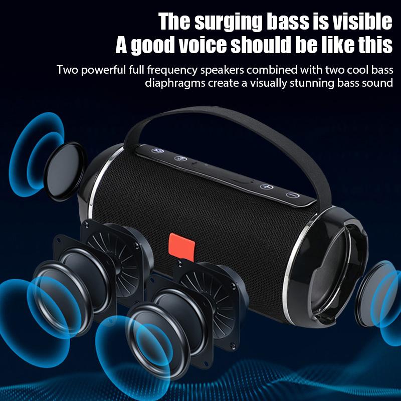 TG Bluetooth 5.3 Speaker TWS Wireless Powerful Box Portable Outdoor Speakers Waterproof Subwoofer 3D Stereo Sound HandsFree Call