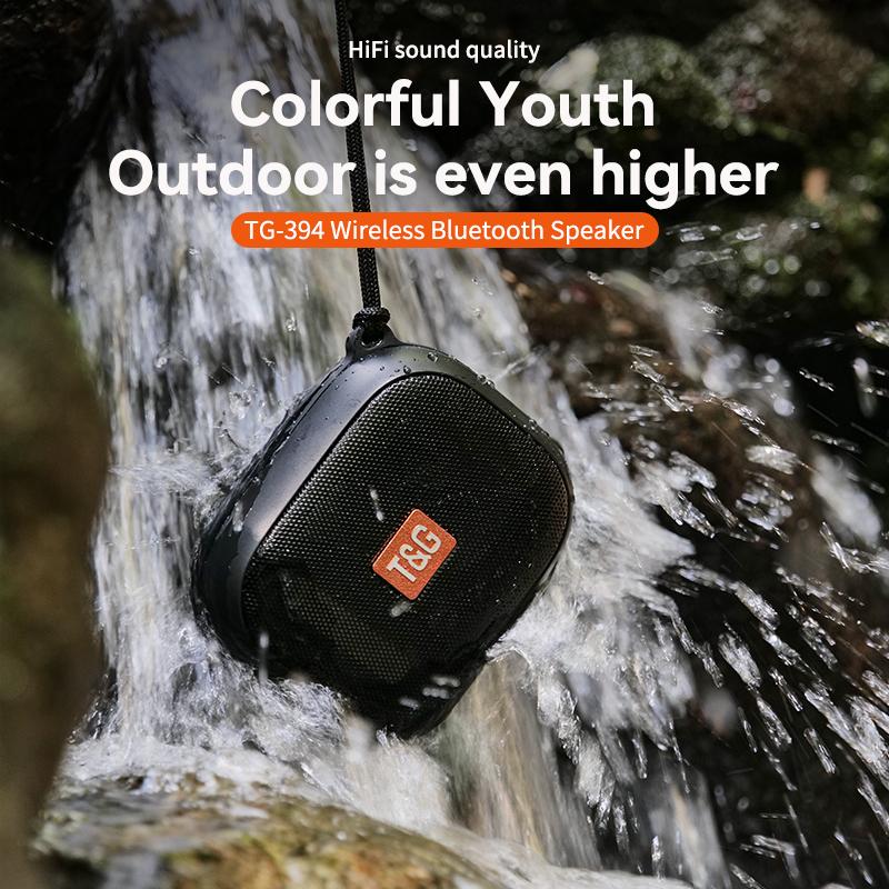 TG-394 Wireless Bluetooth Speaker Outdoor Portable IPX7 Waterproof TWS Interconnection Speakers 360° Surround HiFi Sound Quality