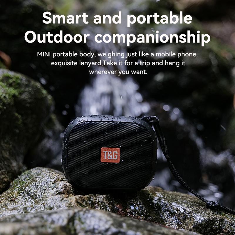 TG-394 Wireless Bluetooth Speaker Outdoor Portable IPX7 Waterproof TWS Interconnection Speakers 360° Surround HiFi Sound Quality
