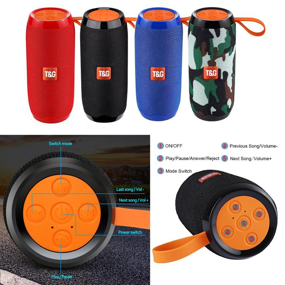 Speaker Bluetooth Portable Wireless Bass Column Waterproof Speakers Support AUX TF USB FM Soundbar Subwoofer TG Original Brand
