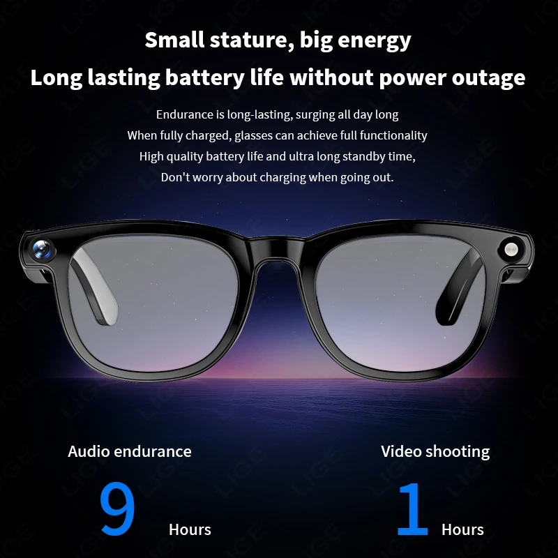 AI แว่นตาสมาร์ท with 8MP กล้อง วิดีโอ การบันทึก Eyeglass Languages แปล แว่นแดด บลูทูธ การโทร Music Player ผู้ชาย Women vs Competitors: Which One Should You Choose?