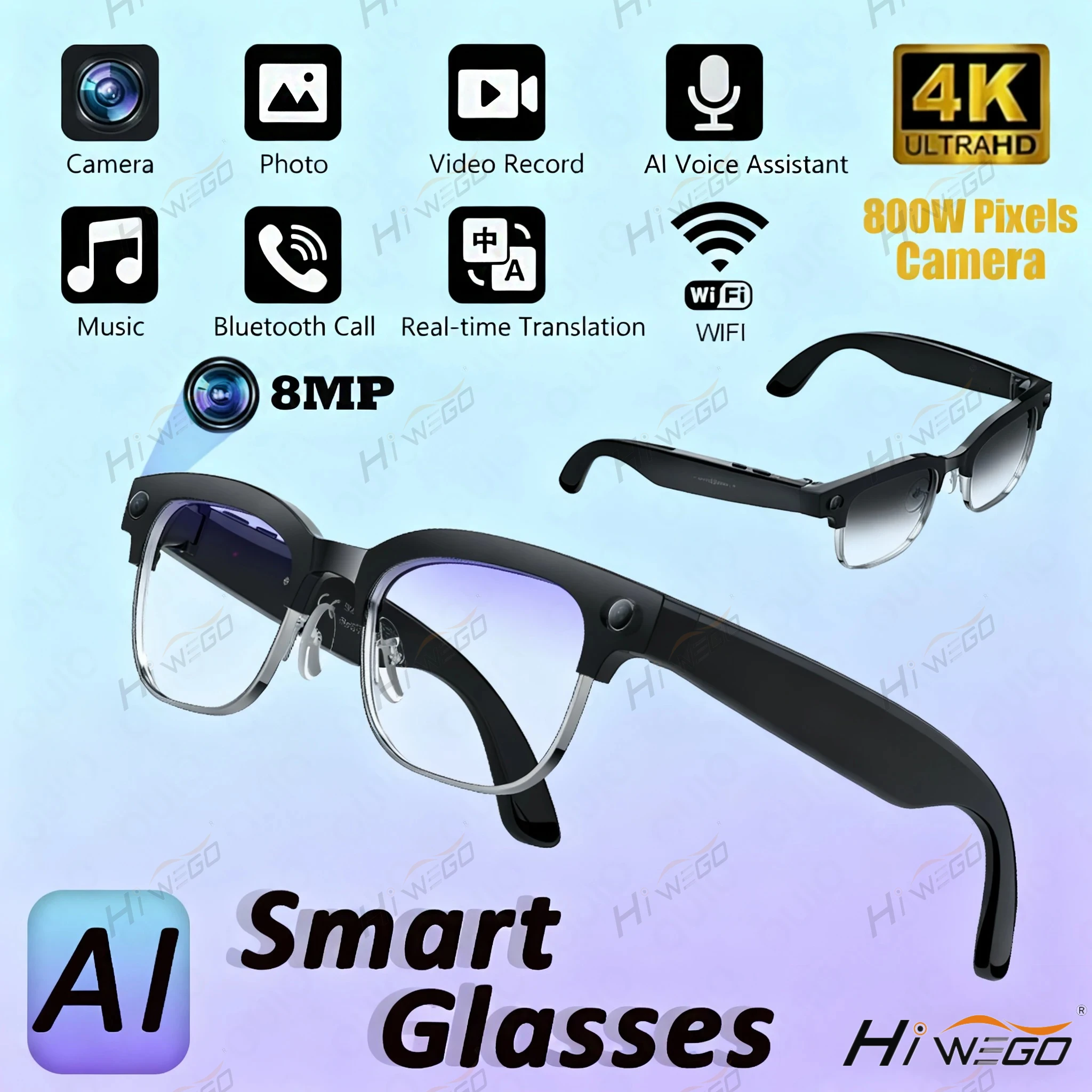 The Ultimate Guide to Neu 8MP HD Kamera Smartbrille 4K  Video Record Al Voice Übersetzung Foto Recognition WIFI Transmission BT Anruf Smartbrille: Everything You Need to Know