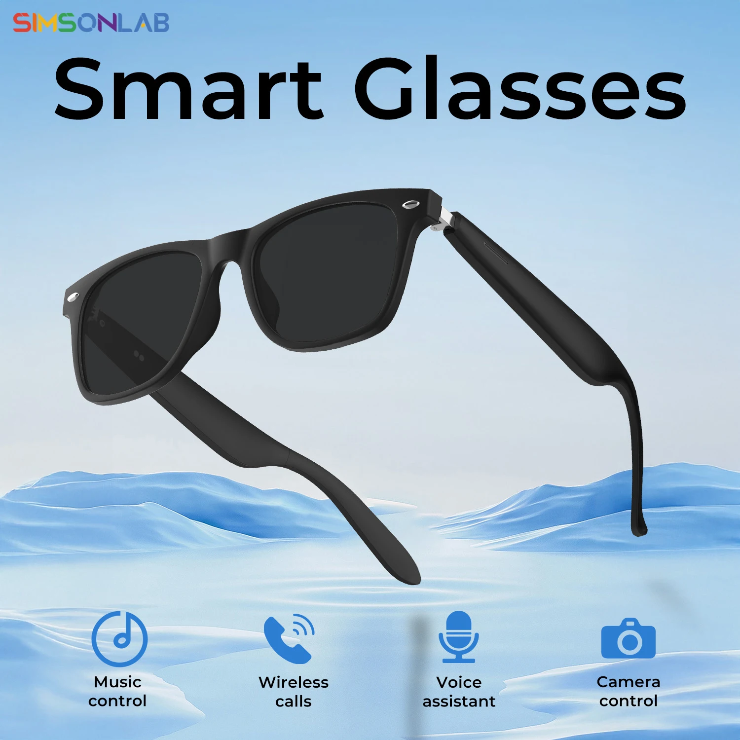 New Smart Glasses  AI Translation Camera Control Bluetooth Call Headphones Fashionable Sunglasses Intelligent Men Women Gifts