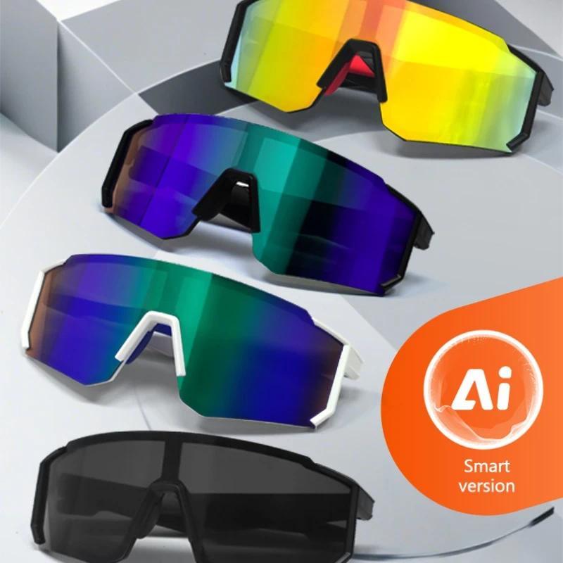 QY-Pro1 Bluetooth Smart Glasses AI Intelligent Translation Sunglasses Voice Remote Control  Eyewear Waterproof sports spectacles Automatic Button Magnetic Wearable Black-Yellow Orange - Image 4