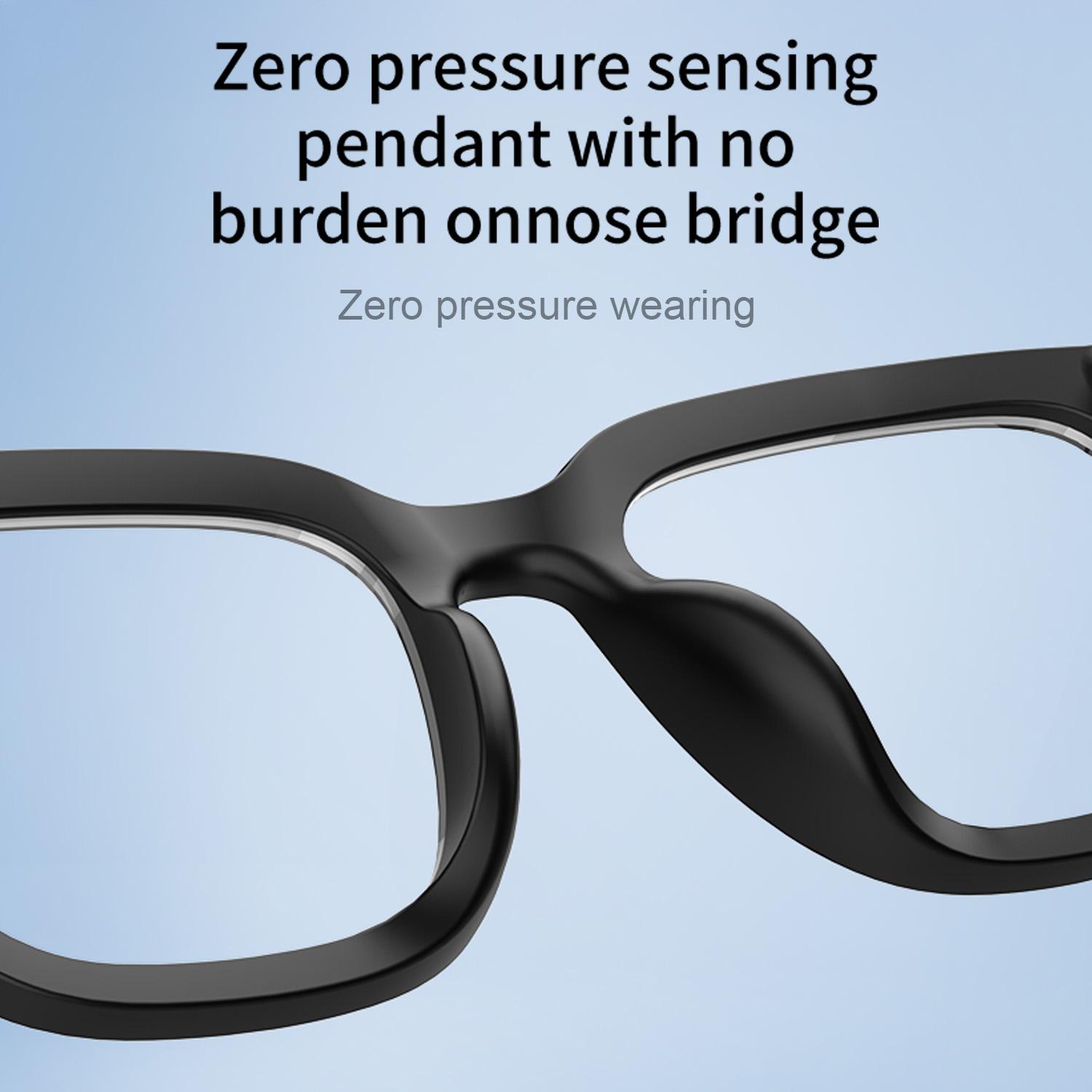 2025 Smart Glasses  AI Translation Camera Control Bluetooth Call Headphones Fashionable Sunglasses Intelligent Men Women Gifts Android Water Proof Remote Wearable Wireless B-Blue Light