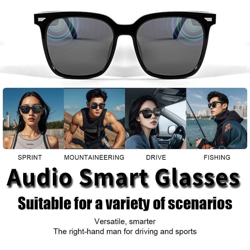 New smart bluetooth audio glasses to listen to music HD call anti-ultraviolet polarized lenses wear comfortable sunglasses - Image 4