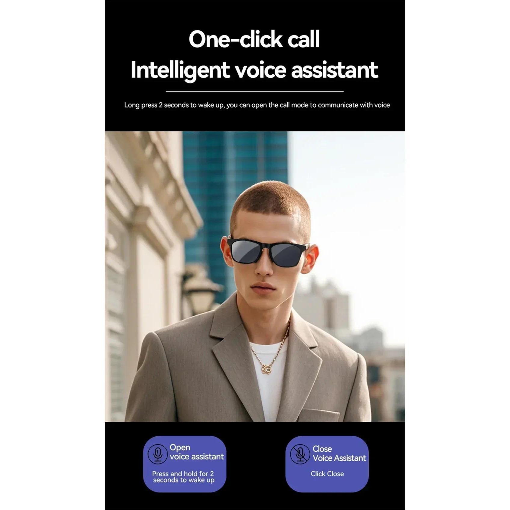 New D11 Smart Glasses Wireless Bluetooth Hands-Free Calling Music Play Headphones With Microphone Motion Stereo Speaker Glasses - Image 5