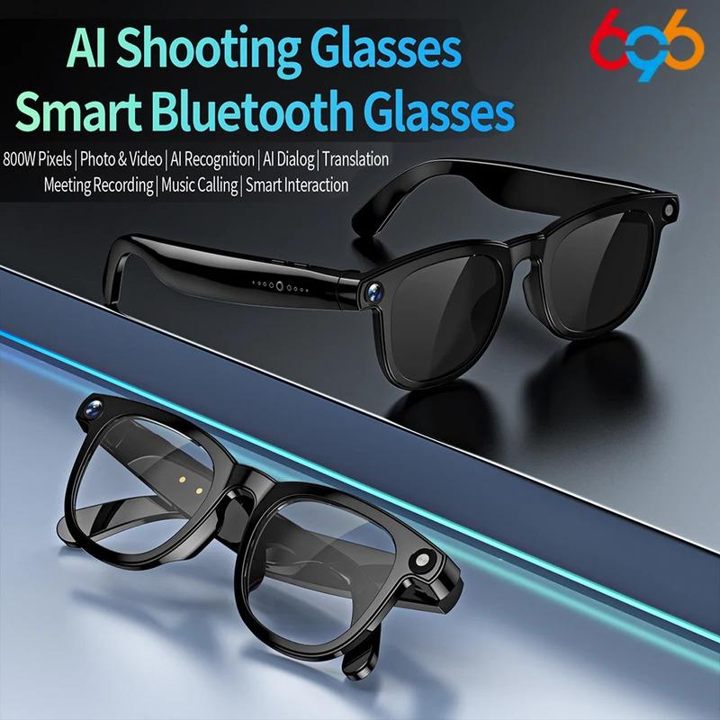 Women AI Smart Glasses 800W HD Camera Anti Blue Light The Map Translation Video Call Take Photos UV Protection Sunglasses Men