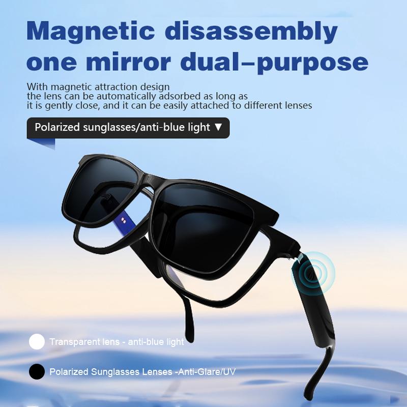 2025 For Xiaomi Bluetooth Smart Glasses Magnet Clip On Polarized Myopia Eyewear Anti Blue Light Progressive Reading Glasses