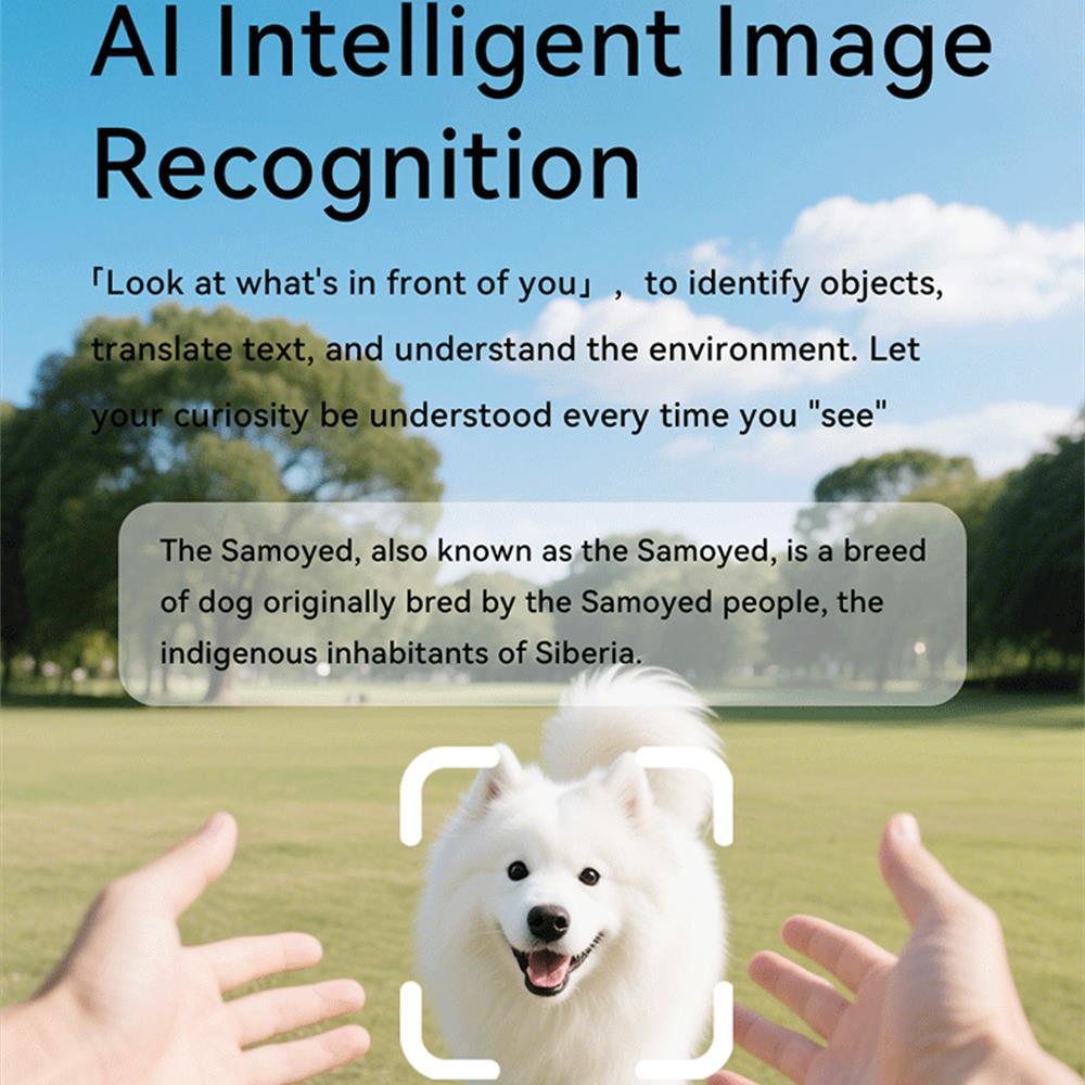 2025 500W Pixels 2K Video Recording AI Smart Glasses HD Call Smart Image Recognition Dialogue Translation Blue Tooth Sunglasses - Image 2