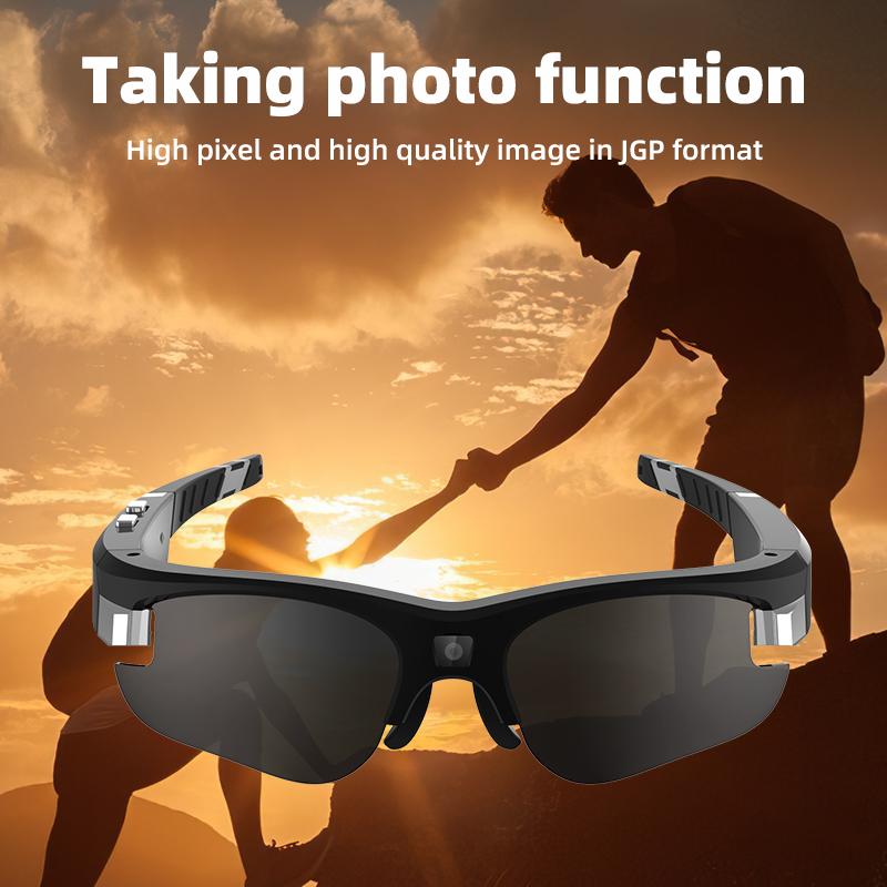 FHD Smart Camera Sunglasses Mini Action Cam Glasses Sports Video Recorder Portable Wearable Bodycam  Driving Bike Riding Outdoor