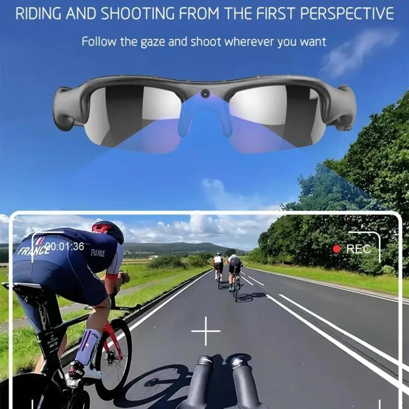 Smart Sports Glasses Outdoor Cycling HD 1080P DVR Camcorder Sun Glasses Built-in Audio Video Recording WiFi Cam Sunglasses - Image 3