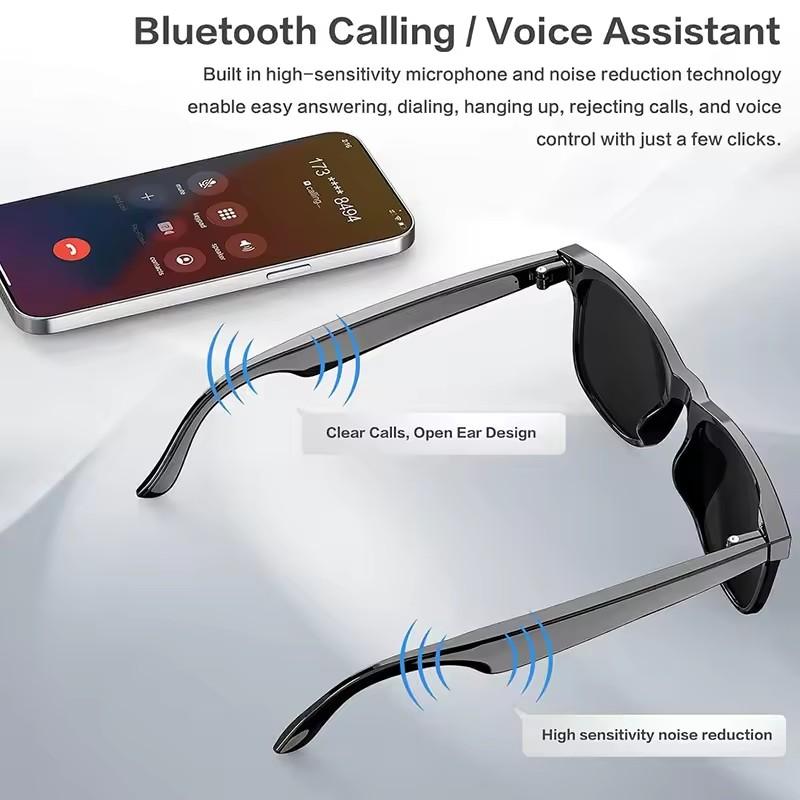 New Smart Glasses Men 8MP Camera WiFi Bluetooth Touch Control IP65 Waterproof AI Translation Noise Cancelling AI Glasses Women