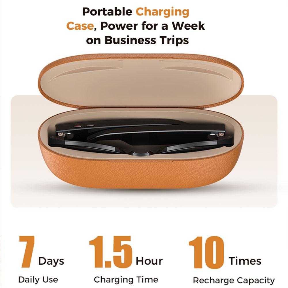 Discover the Revolutionary Features of M02 AI Cermin mata pintar 8MP Kamera Video Rekaman 100+Languages Terjemahan Cermin mata hitam Bluetooth Panggilan Music Play with Charging Box