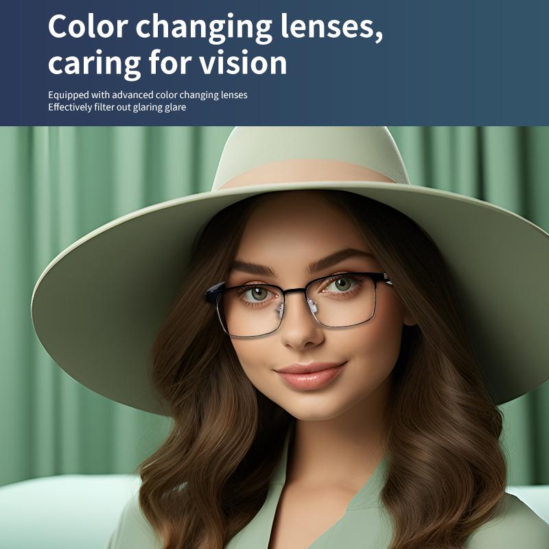 The Future of Technology: Exploring Smart Black Brille, GS06, Farbe Wechselnd, Bluetooth Brille, Farbe Change in 3 Seconds, Suitable for Outdoor Activities and Movement, Blue Light Blocking Brille's Innovations