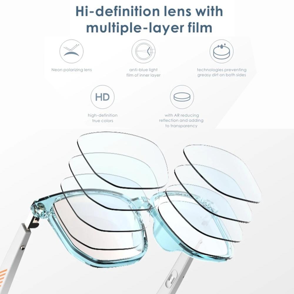 Smart Glasses with Speaker Bluetooth Call Wireless Audio Touch Hands-Free Calling Stereo Music Headphones Smart Sunglasses - Image 4