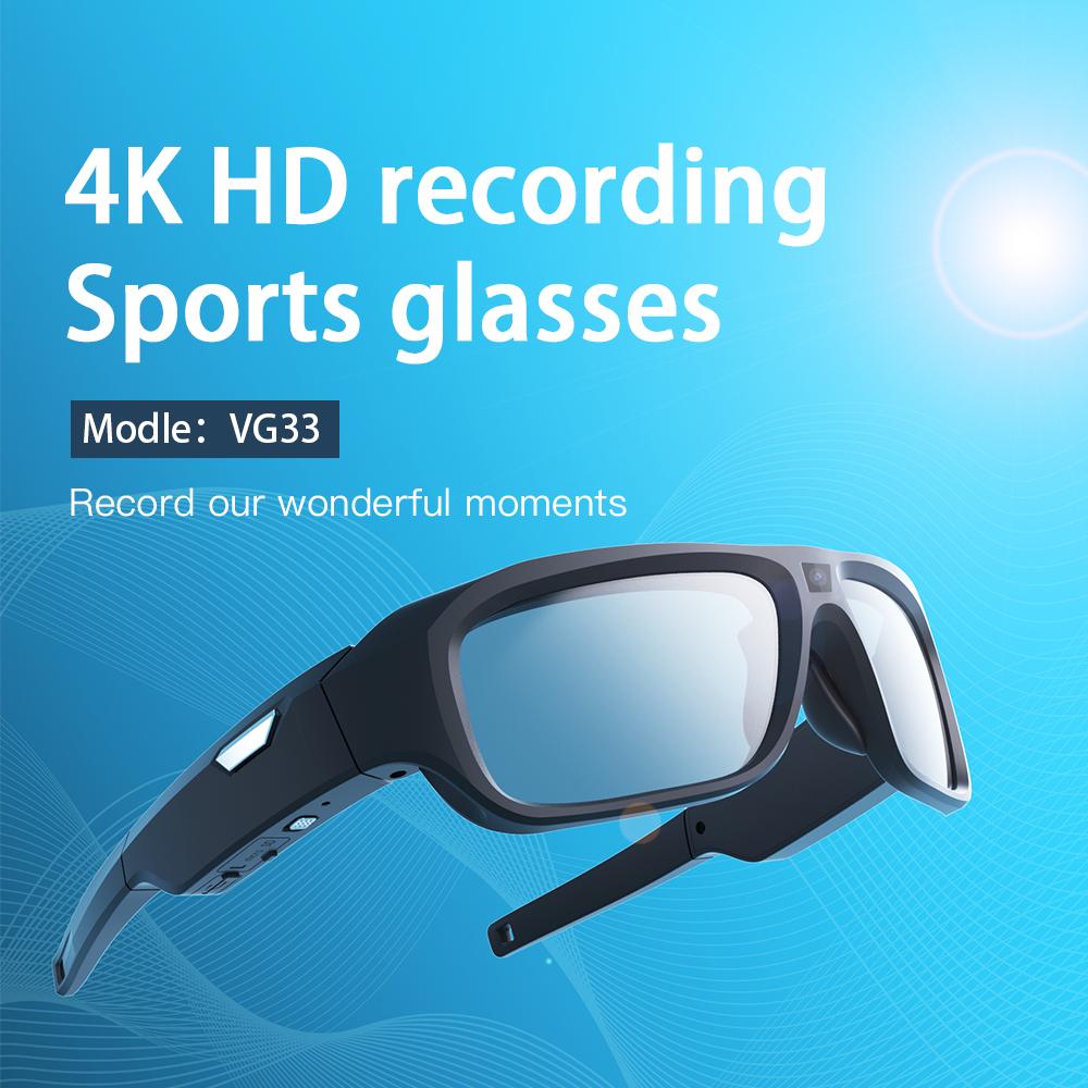 Smart Glasses, FPV HD 4K, WiFi Camera, 1080P Video Recording, Mini Wireless Body Camera, Perfect for Vlogging, Action POV, Sports, Motorcycling, Cycling - Image 3