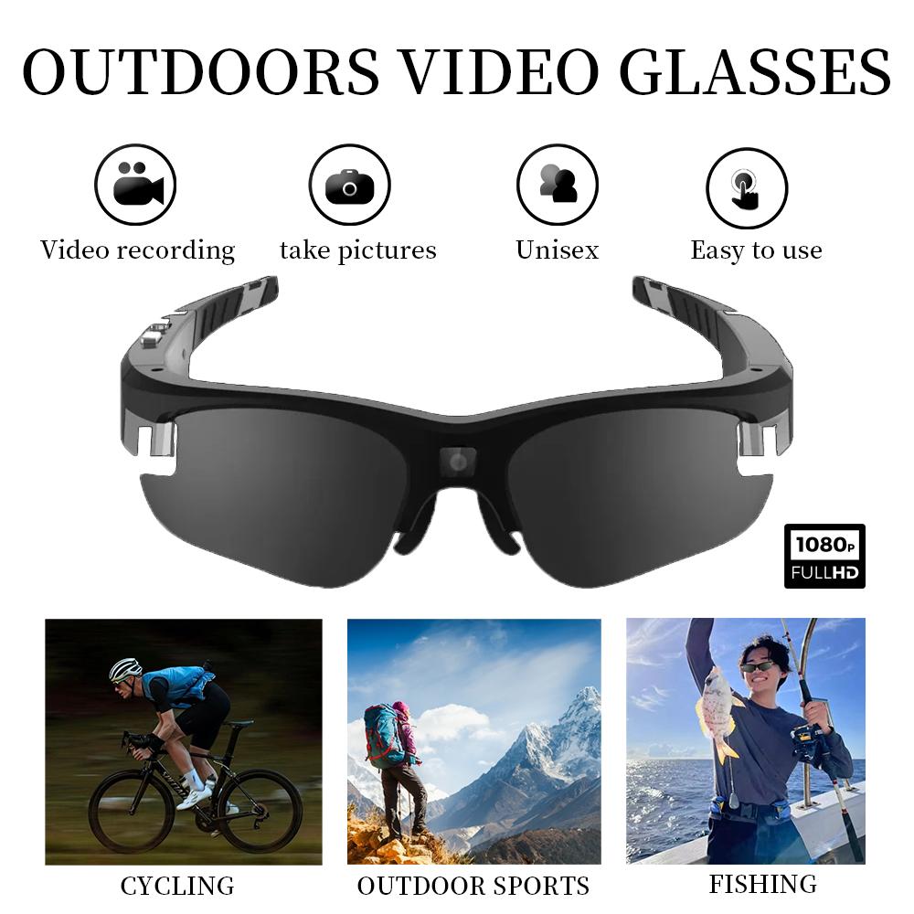 Smart Glasses, FPV HD 4K, WiFi Camera, 1080P Video Recording, Mini Wireless Body Camera, Perfect for Vlogging, Action POV, Sports, Motorcycling, Cycling - Image 2