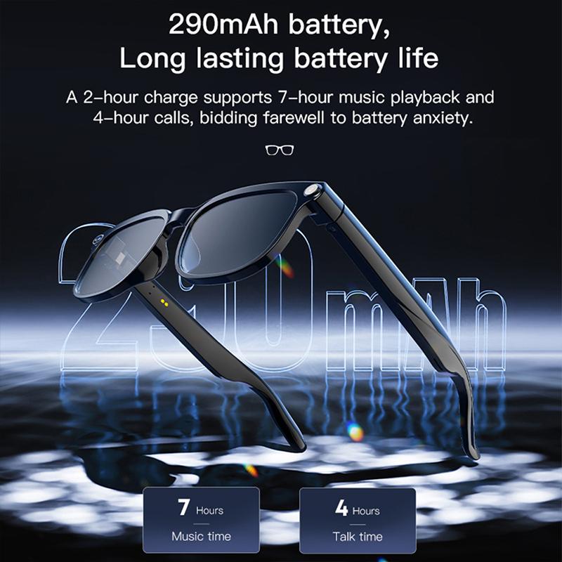 AI Smart Glasses Camera Glasses For Men HD 800W Pixels Multifunction Translation Bluetooth Music Touch Call Sports Sunglasses