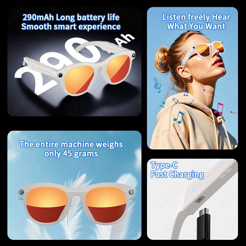 How LIGE AI แว่นตาสมาร์ท 6K HD กล้อง Glass Multifunctional บลูทูธ การโทร Voice Assistant Music Play แปล แว่นตา 2026 ใหม่ Can Transform Your Daily Routine