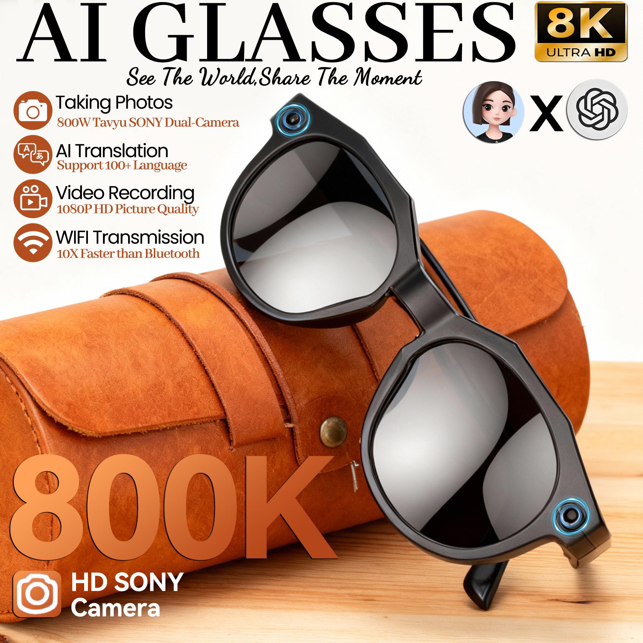 How แว่นตาสมาร์ท, 8K HD 800W Pixel Lenses, AI, For ผู้ชาย and Women, บลูทูธ การโทรing, 4GB WIFI Delivery, Music Player, แปล แว่นตา, ใหม่ for 2026 Can Transform Your Daily Routine
