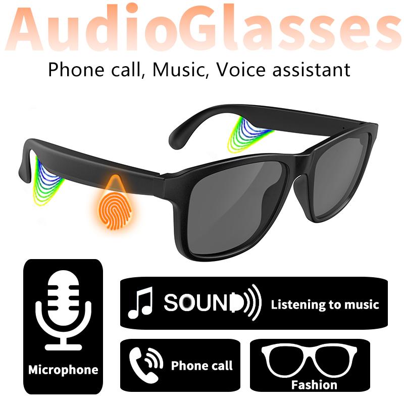Smart glasses – new arrival, supports voice calls, music playback, touch controls, modern design. Perfect for wearing with sunglasses, equipped with lenses to protect the eyes.