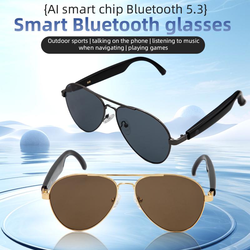 Ai Glasses Bluetooth Sunglasses Smartglasses Bluetooth Connected Bezel Language Translators Lenses Translation - Image 1