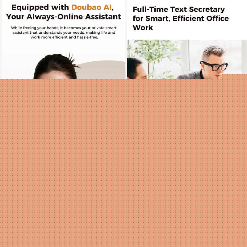 How แว่นตาสมาร์ท, AI Technology, ภาพถ่าย and วิดีโอ การบันทึก, 4K HD and 8 Megapixel Resolution, 290mAh Battery, แปล Microphone, Noise Reduction, Suitable for ผู้ชาย and Women Can Transform Your Daily Routine