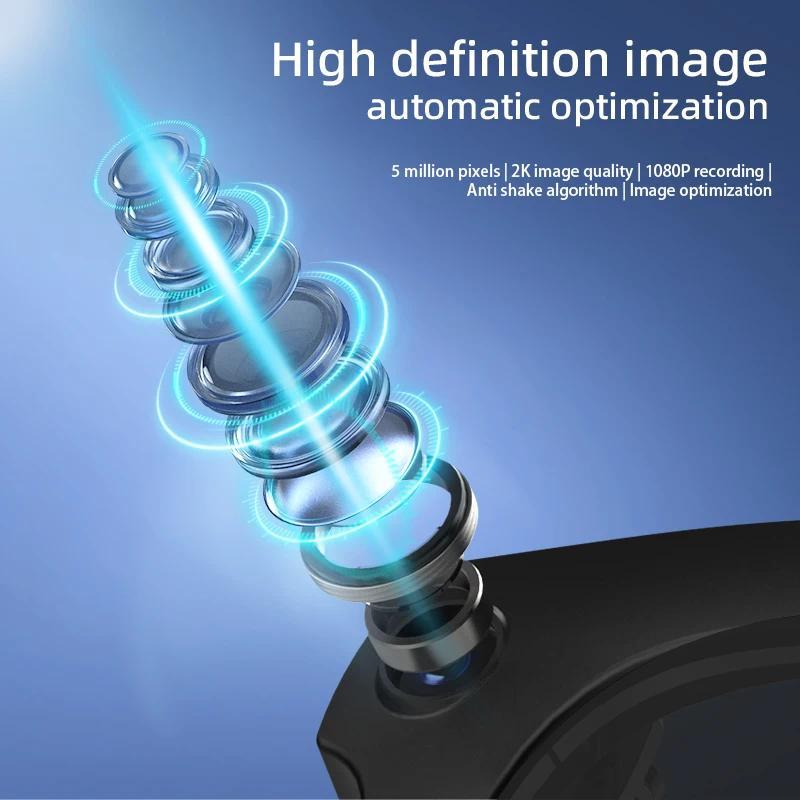 V03-T5 AI Smart Translator Glasses 5MP HD Camera Mini 1080P Video Recorder Sunglasses Real-Time Translation Wireless BT Headset