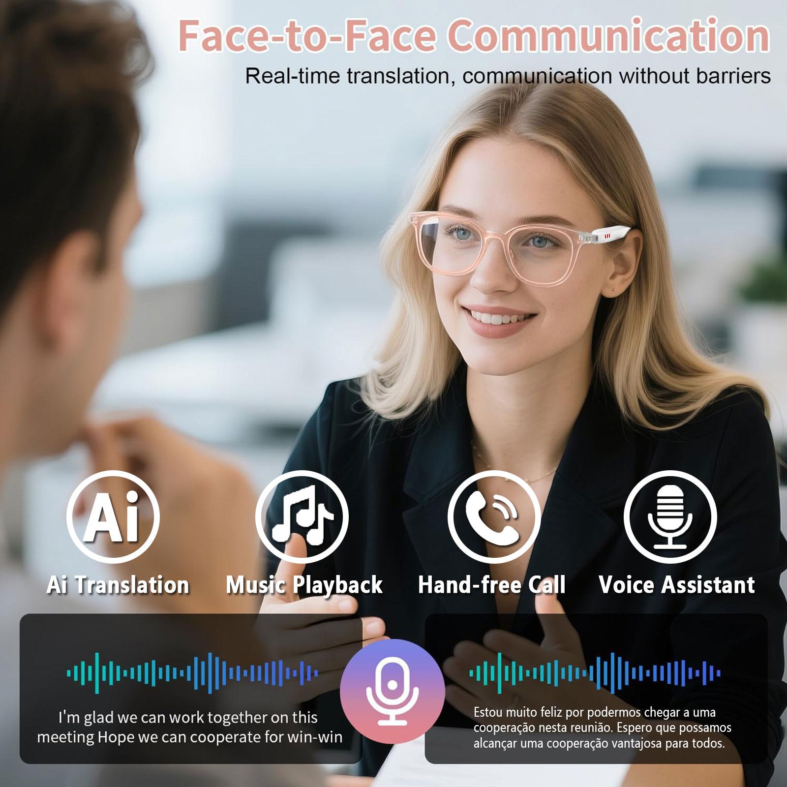 5 Surprising Benefits of Using スマート AI 翻訳 グラス, リアルタイム App 翻訳 in Over 160 Languages, Light-Sensing カラーチェンジ Lenses