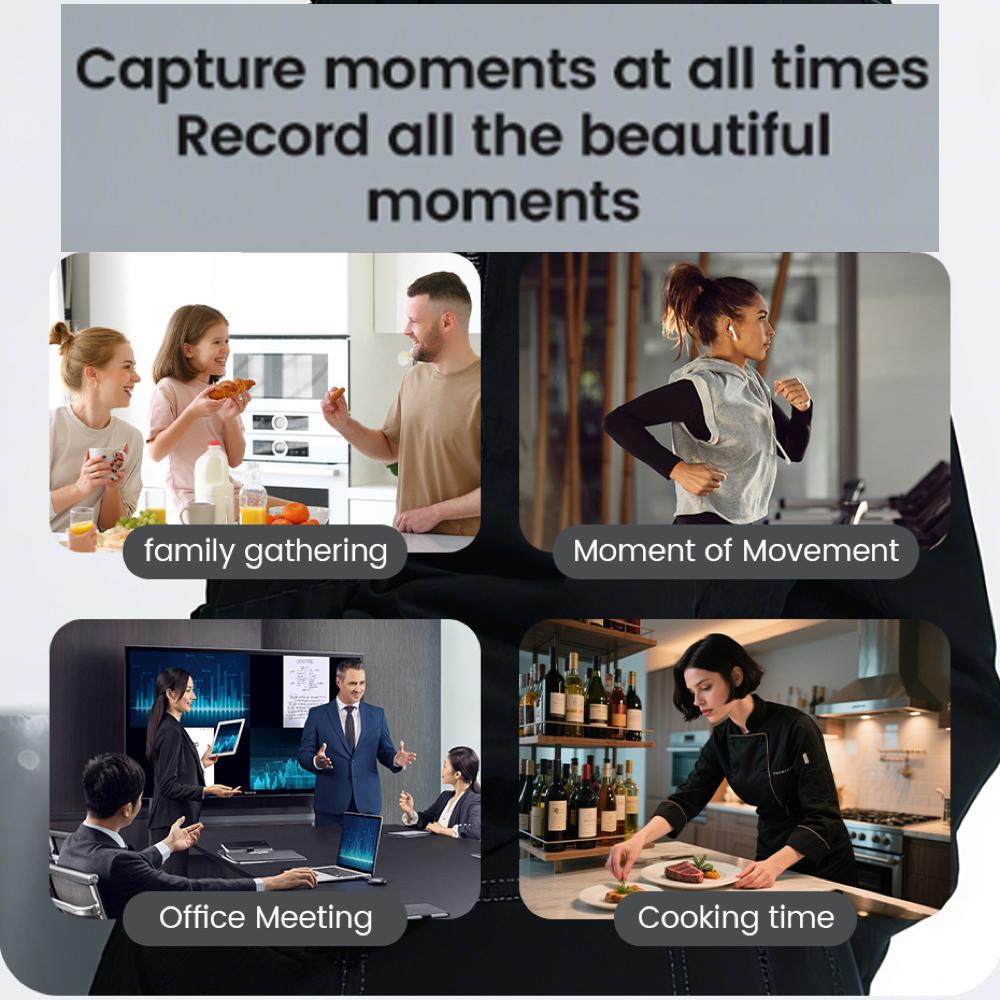 Fashion Smart Glasses Real-Time Translation 800W Camera 1080P Video Recording Anti-Shake Smart Image Recognition Sunglasses