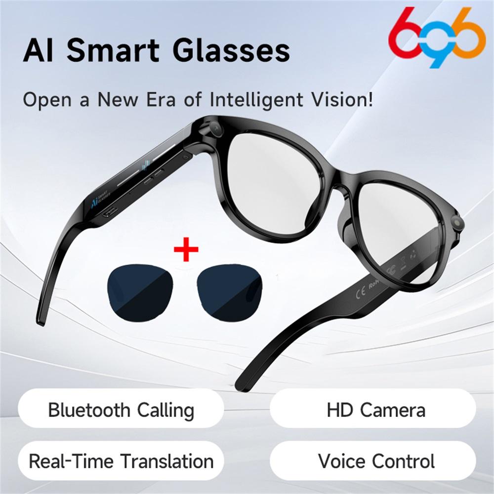 The Future of Technology: Exploring สมาร์ท glasses, AI, real-time translation, dual camera, บลูทูธ calling, sunglasses, photography, media player, multifunctional, suitable for men's Innovations