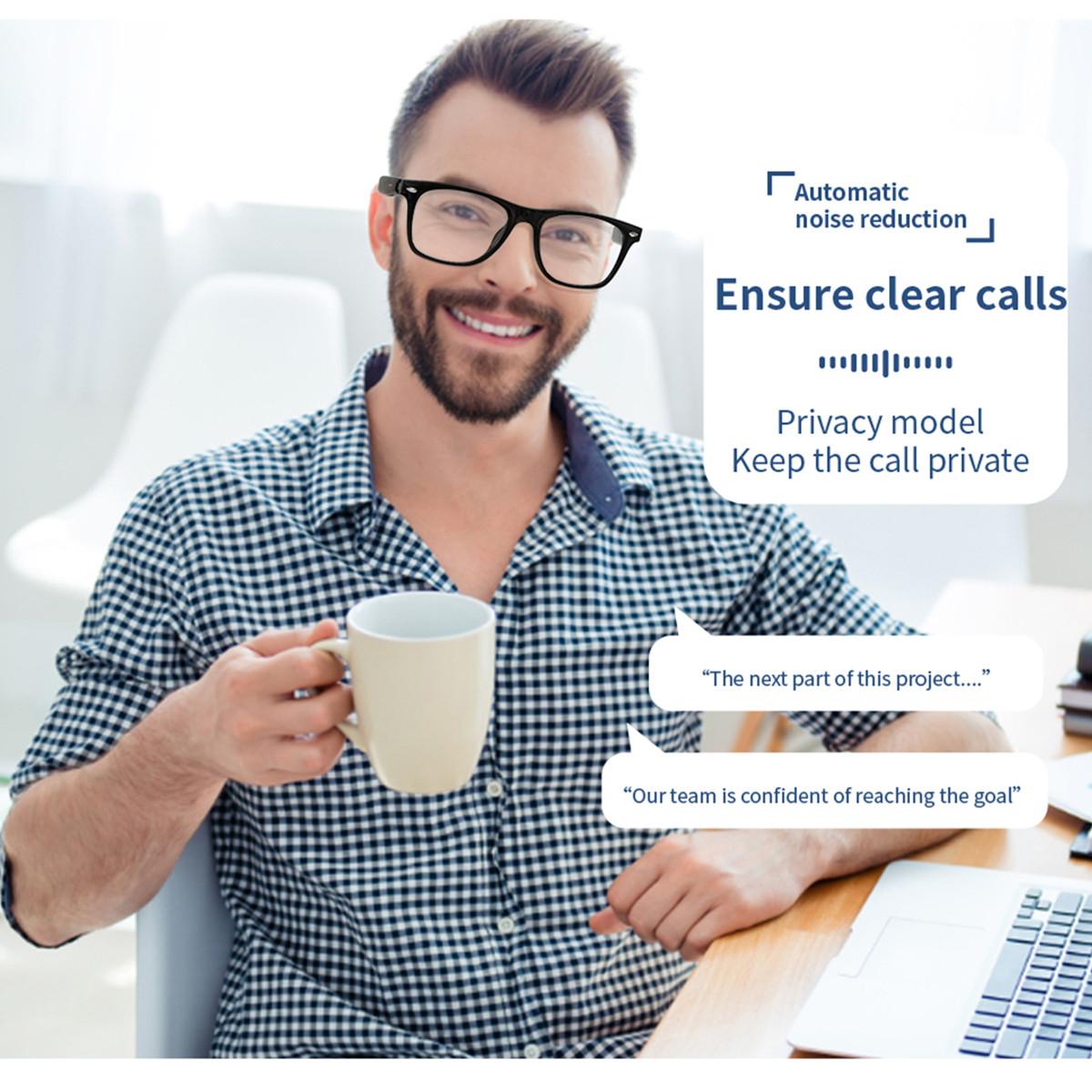 AI Smart Glasses Prescription Custom Lenses Bluetooth Call Map Navigation Voice Assistant Listen Song Translate Language Glasses