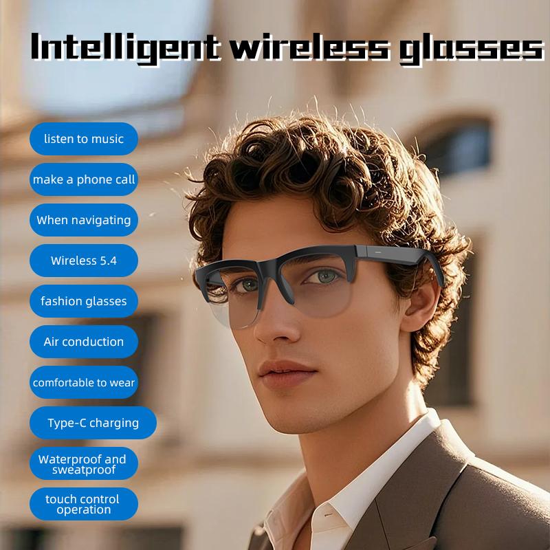 The Future of Technology: Exploring Bluetooth Sonnenbrille with Clear Lenses F02, Open-Ear Speakers, Blue Light Protection, Smart Touch Control System, Suitable for Office Use and Everyday Life's Innovations