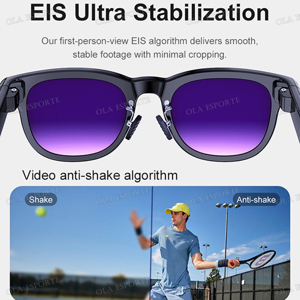 New 8K AI Smart Glasses With 100MP Camera Chat GPT Touch Sport Sunglasses Bluetooth Call Video Music Player For Men Women 2025