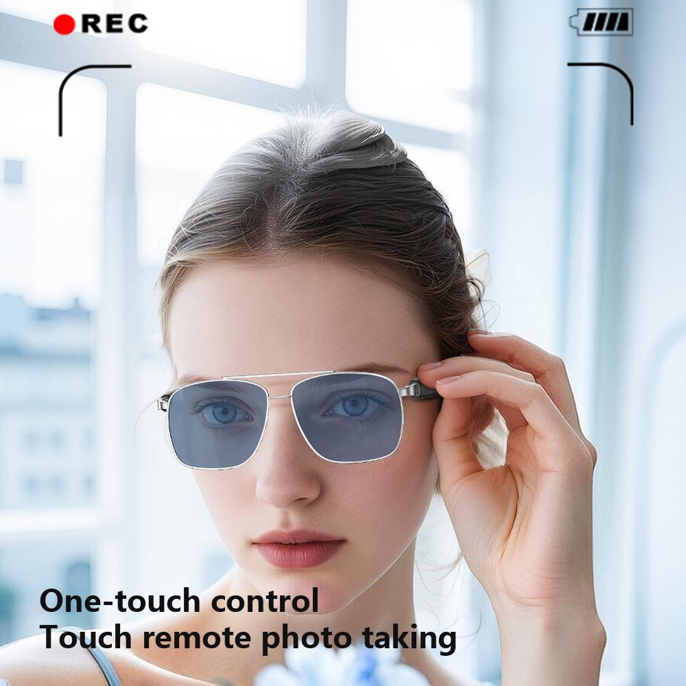 AI Smart Translation Glasses With Bluetooth Call Music Support Multiple Languages For Business Trips Travel Sunscreen Men Women