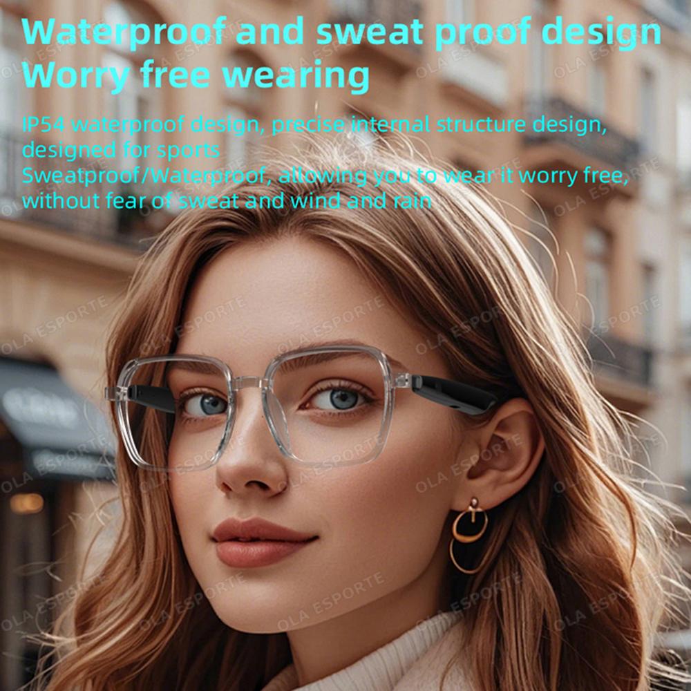 Smart Glasses Wireless Bluetooth 5.4 Smart Touch Music Control Headphone Sunglasses Voice Call Outdoor Sports Smartglasses 2025