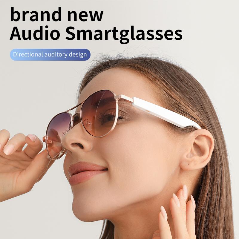Smart Glasses with Speaker Bluetooth Call Wireless Audio Touch Hands-Free Calling Stereo Music Headphones Smart Sunglasses - Image 1