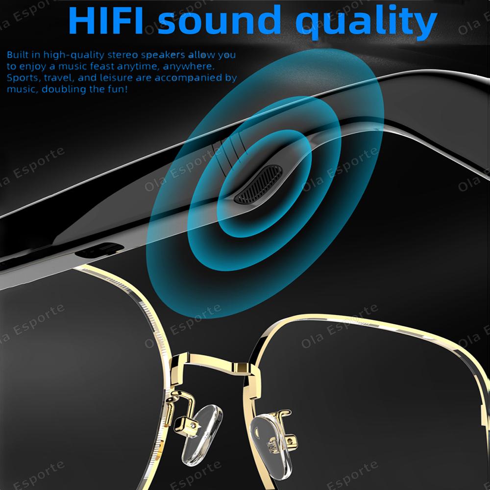 Blue light blocking glasses, smart, with Bluetooth headphones, intelligent calling, music sound quality, voice assistant, long battery life, new arrival