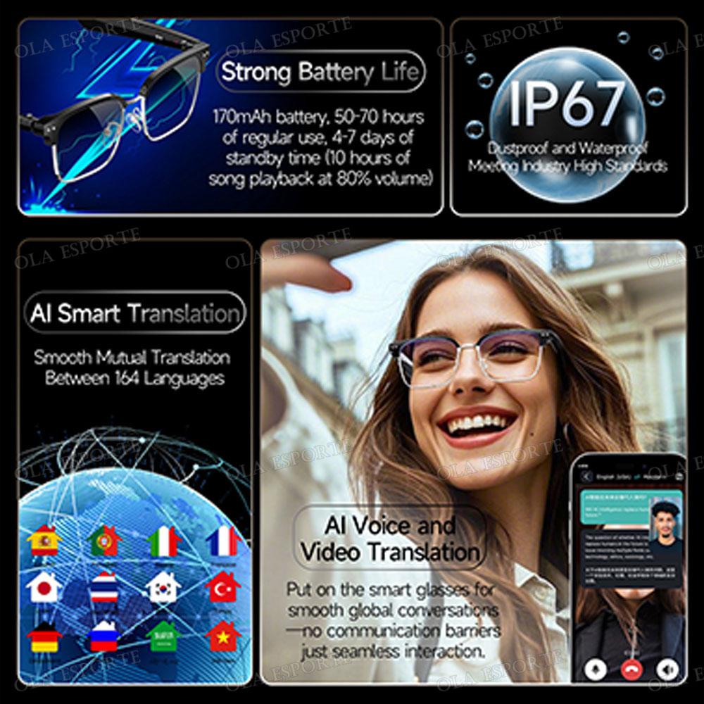 The Ultimate Guide to Fashion 스마트 안경 블루투스 call Voice Assistant 음악 재생 AI Intelligent 번역 안경 170mAh Long Battery Life: Everything You Need to Know