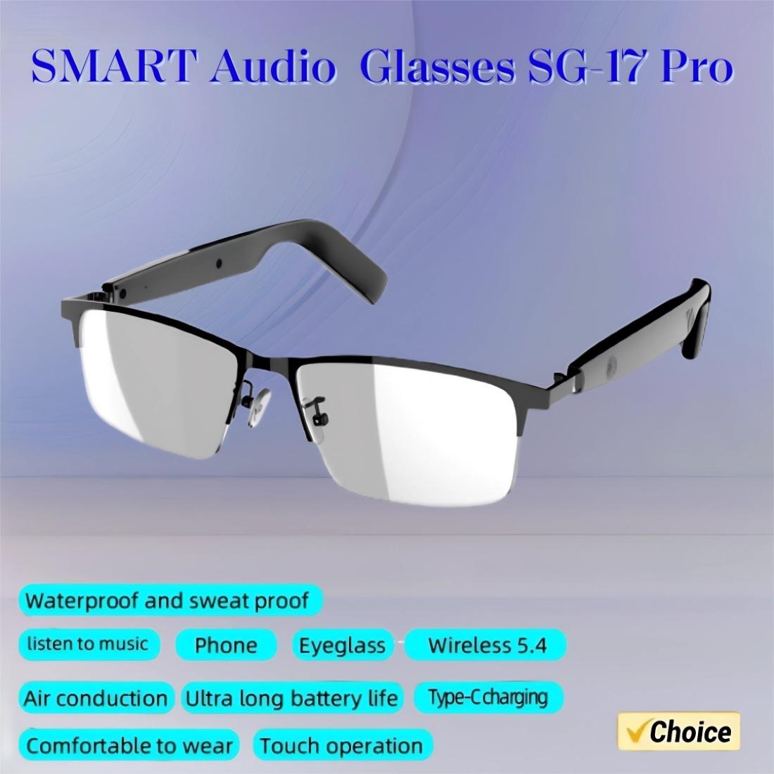 为什么New SG-17 Pro Smart Glasses Life Assistant Answer/Decline Call Music Light AI Voice Wireless Bluetooth Smart Glasses能在2024年改变游戏规则