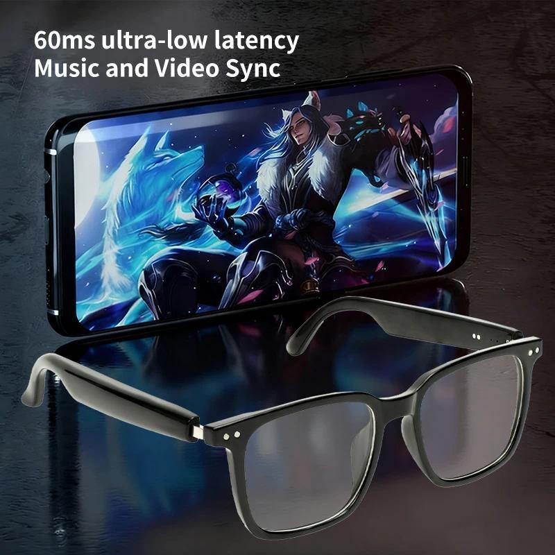 Smart Bluetooth 5.0 AI Glasses with App Control Wireless Music Sunglasses for Calls, Translation, Sport Mode &  AI Eyewear