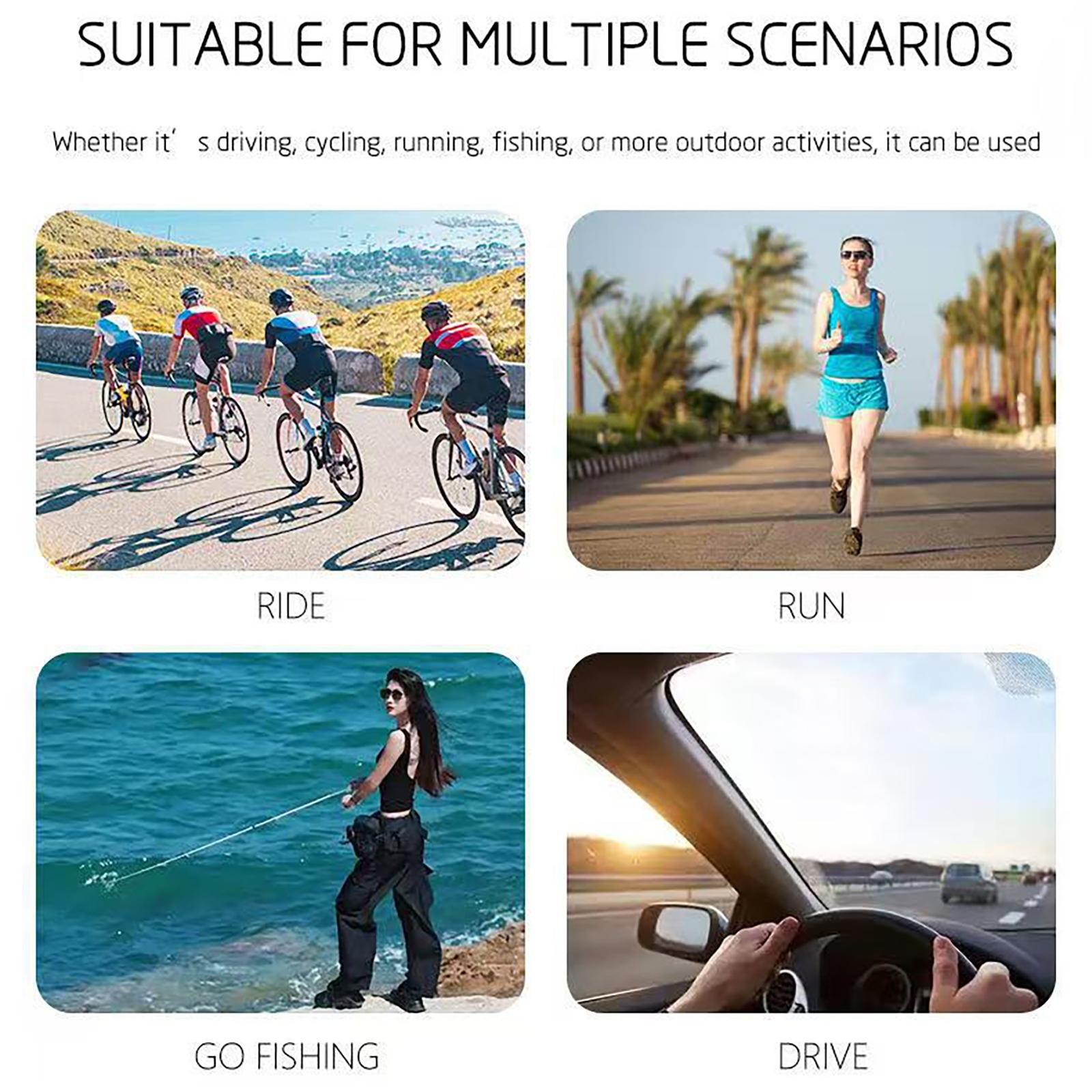 1080P HD Video Recorder WIFI Outdoor Sports Camera Smart Glasses Bicycle Motorcycle Sunglasses Shooting Camera Riding Driving